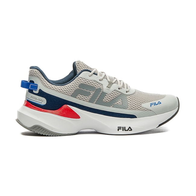 Tênis Esportivo Fila Recovery Masculino Prata