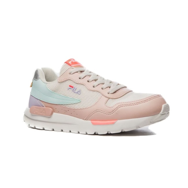 Tênis Esportivo Fila Tractor Feminino  e Branco