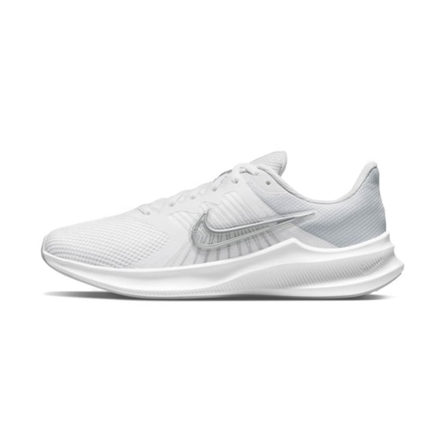 Tênis Esportivo Nike Downshifter 11 Femino Branco