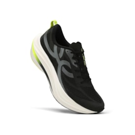 Tênis Esportivo Olympikus Corre Turbo Unissex Preto Lime