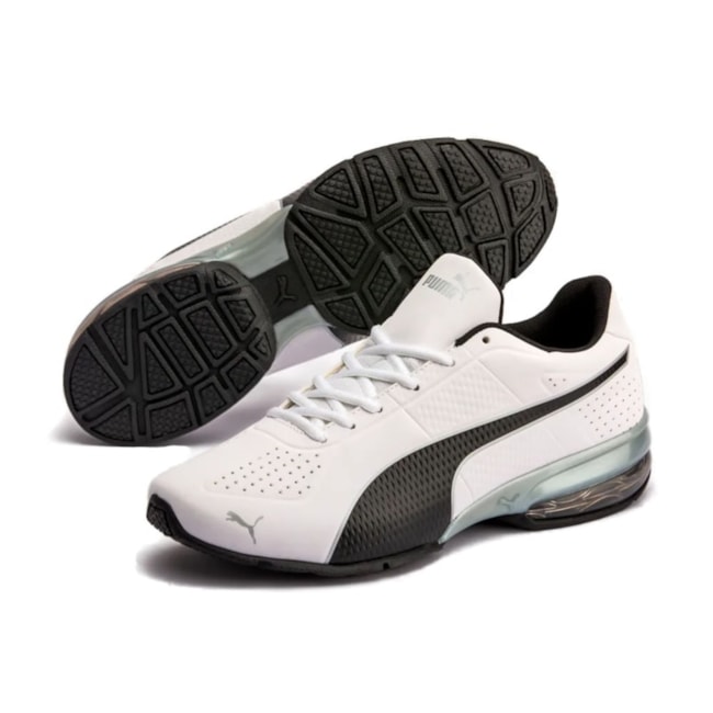 Tênis Esportivo Puma Cell Surin Masculino  e Prata Preto