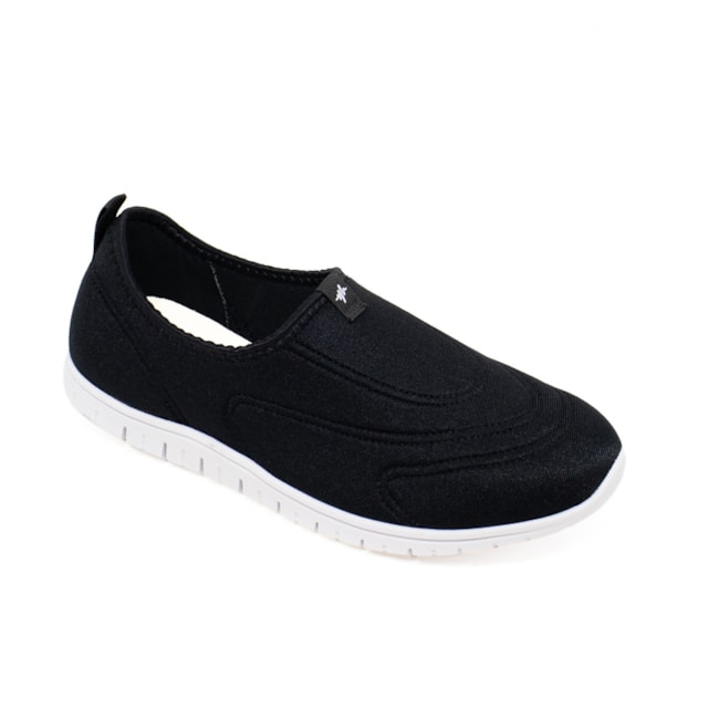 Tênis Esportivo Slip On Activitta Feminino Preto