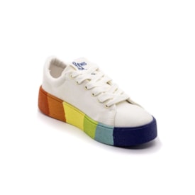 Tênis Farm Pista Raibow Feminino Off White