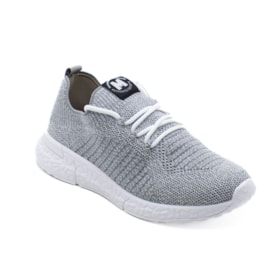 Tenis Jogging Infantil Molekinho Masculino Multi Cinza