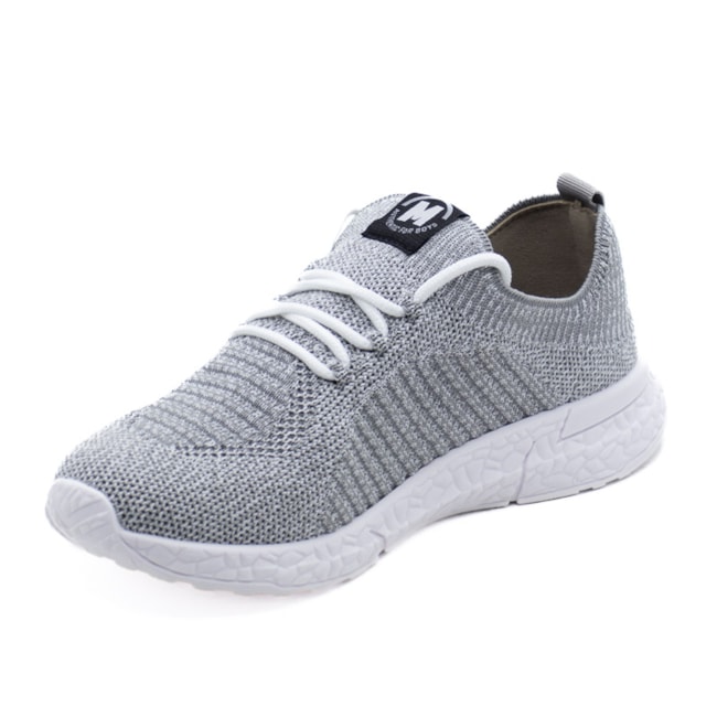 Tenis Jogging Infantil Molekinho Masculino Multi Cinza