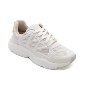 Tênis Jogging Vizzano Feminino Branco Off