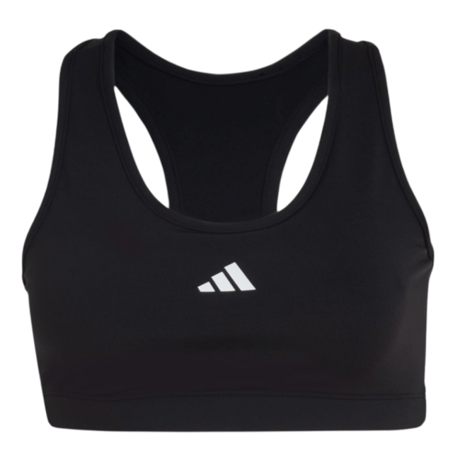 Top Treino De Poliamida Com Suporte Médio Adidas Feminino Preto