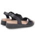 Usaflex Sandalia Flat Baixa Fem Ad Al2502 Preto
